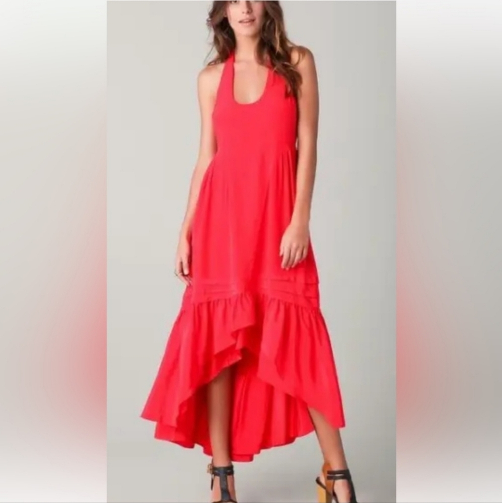 Juicy Couture Red Halter Maxi Dress size‎ 2/XS